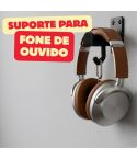 Suporte de Parede para Headset — Fixação com Fita Dupla Face