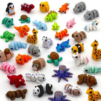 Mini Animais Flexíveis — Kit Sortido (6 a 32 unidades)