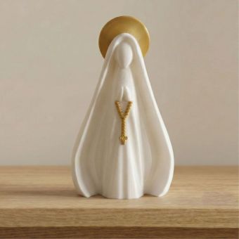 Escultura Nossa Senhora Aparecida Minimalista — 15 cm