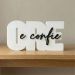 Letreiro "Ore e Confie" — Decoração Religiosa 15×9 cm